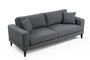Atelier Del Sofa Sofá Cama 3 Plazas Gris Oscuro 210x90x85 cm